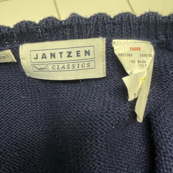 Jantzen Vintage Cardigan Knit Sweater Size XL Equestrian Horses Roses Womens - Picture 7 of 10